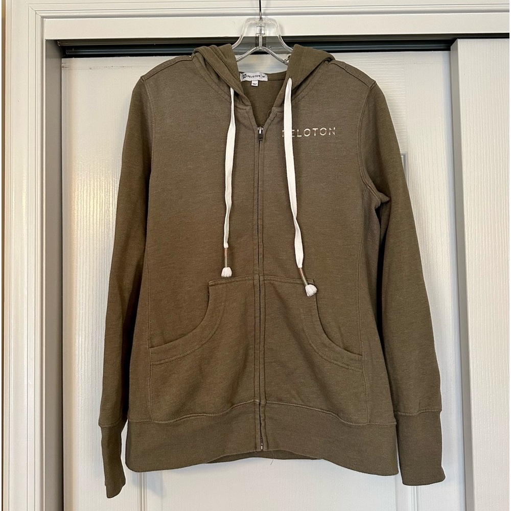 Peloton Ultimate Fleece Zip Hoodie Green Size M